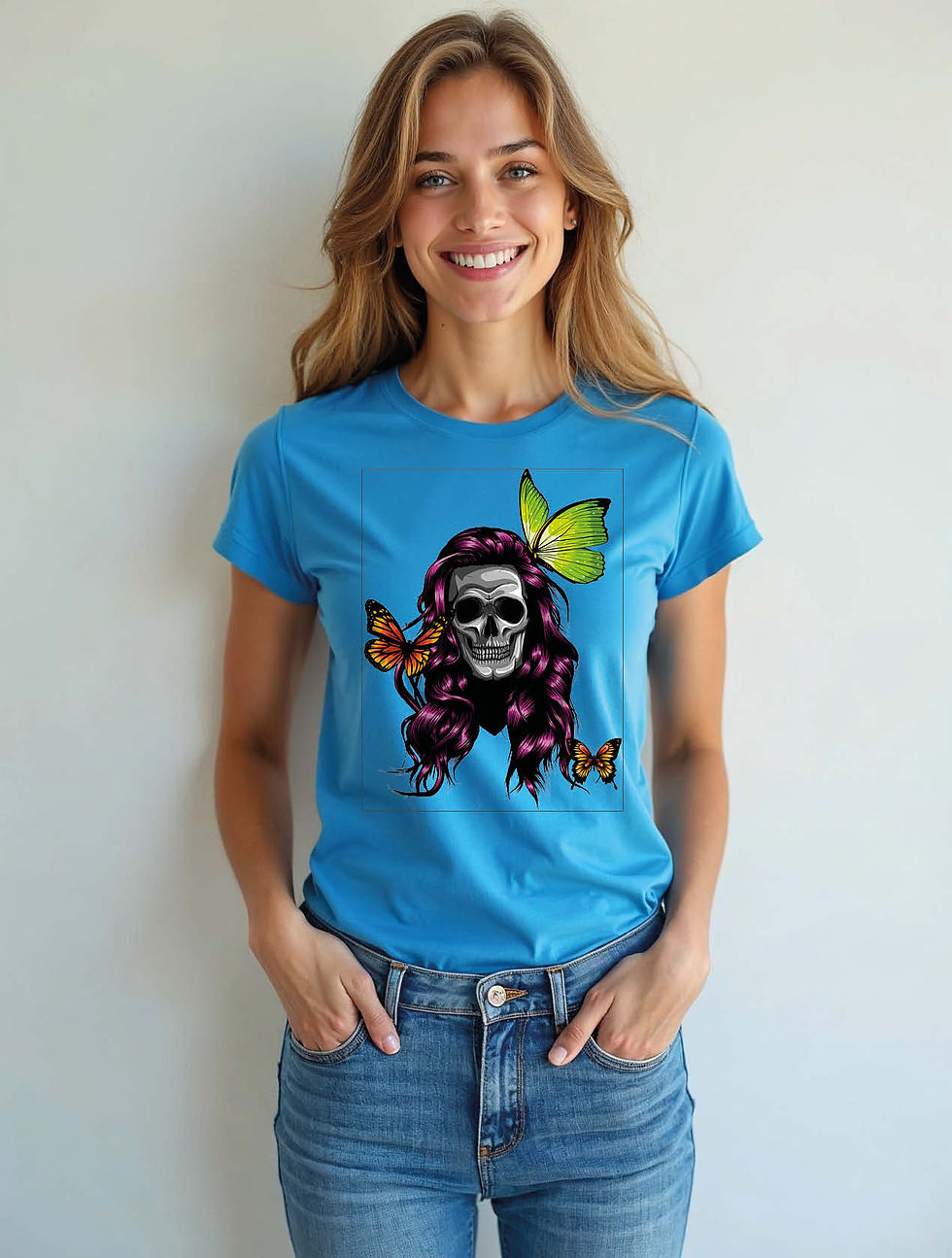 Thumbnail: Butterflies of the Damned Trendy Women’s Printed Graphic Streetwear T-Shirt
