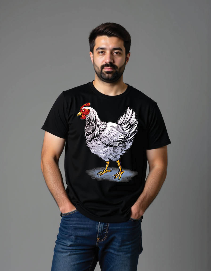premium hen mens printed graphic t shirt