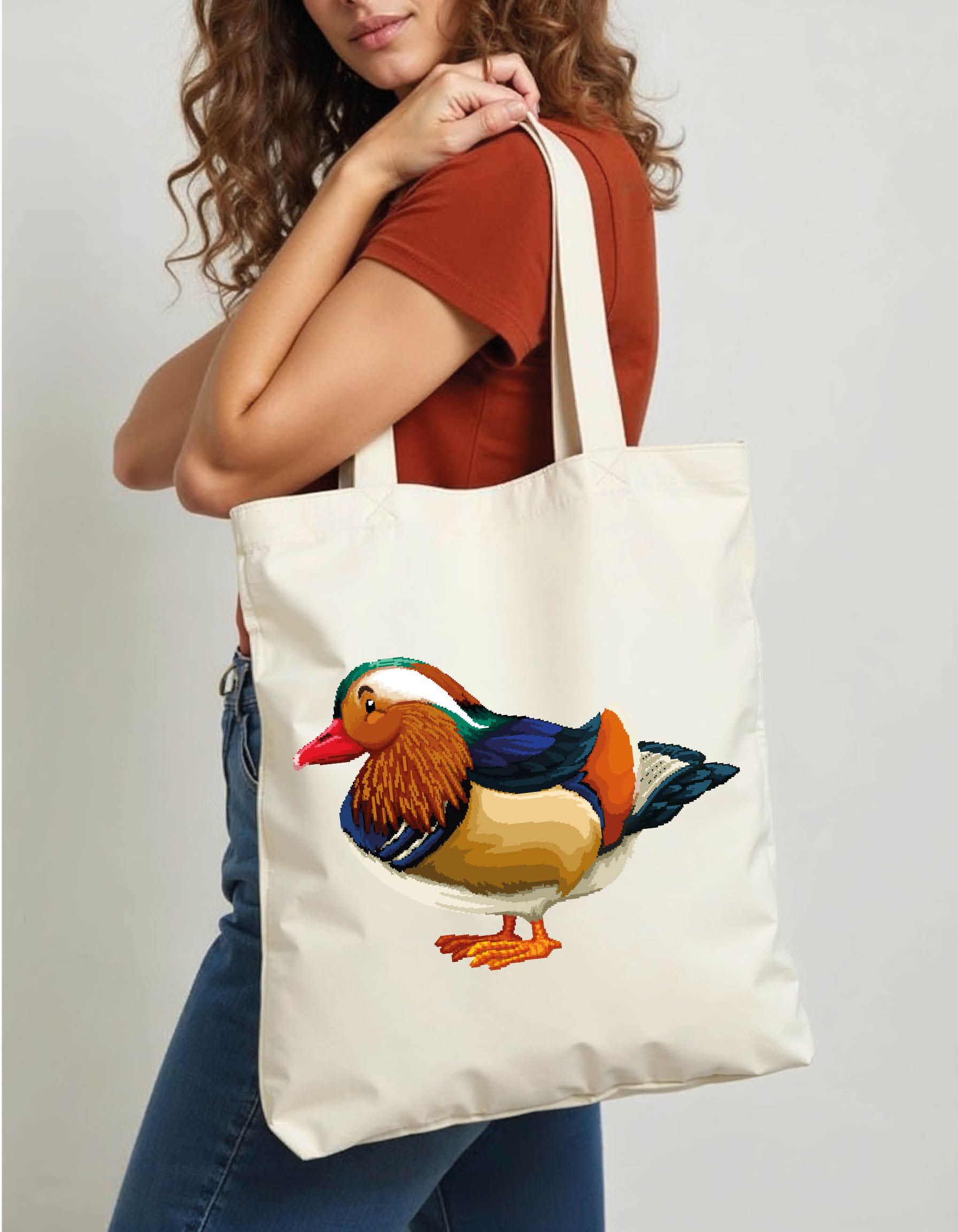Colorful Artistic Tote Printed Bag – Stylish Grocery & Shopping Bag Shop Now