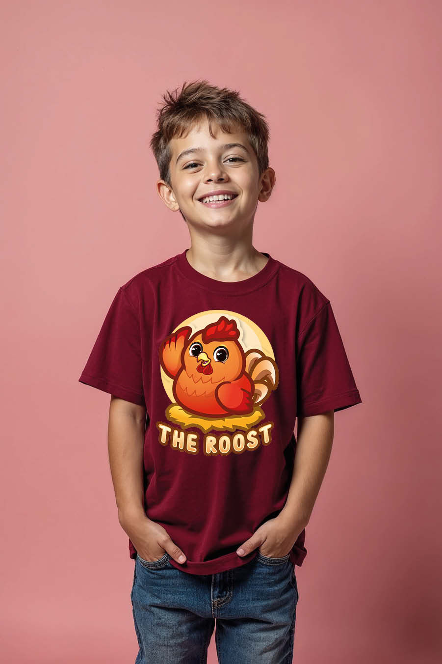 Thumbnail: The Roost Cute Cute Kids Typography T-Shirt – Graphic Print Design for Boys