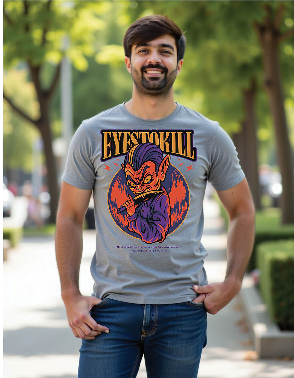Thumbnail: scary halloween theme mens printed graphic t shirts