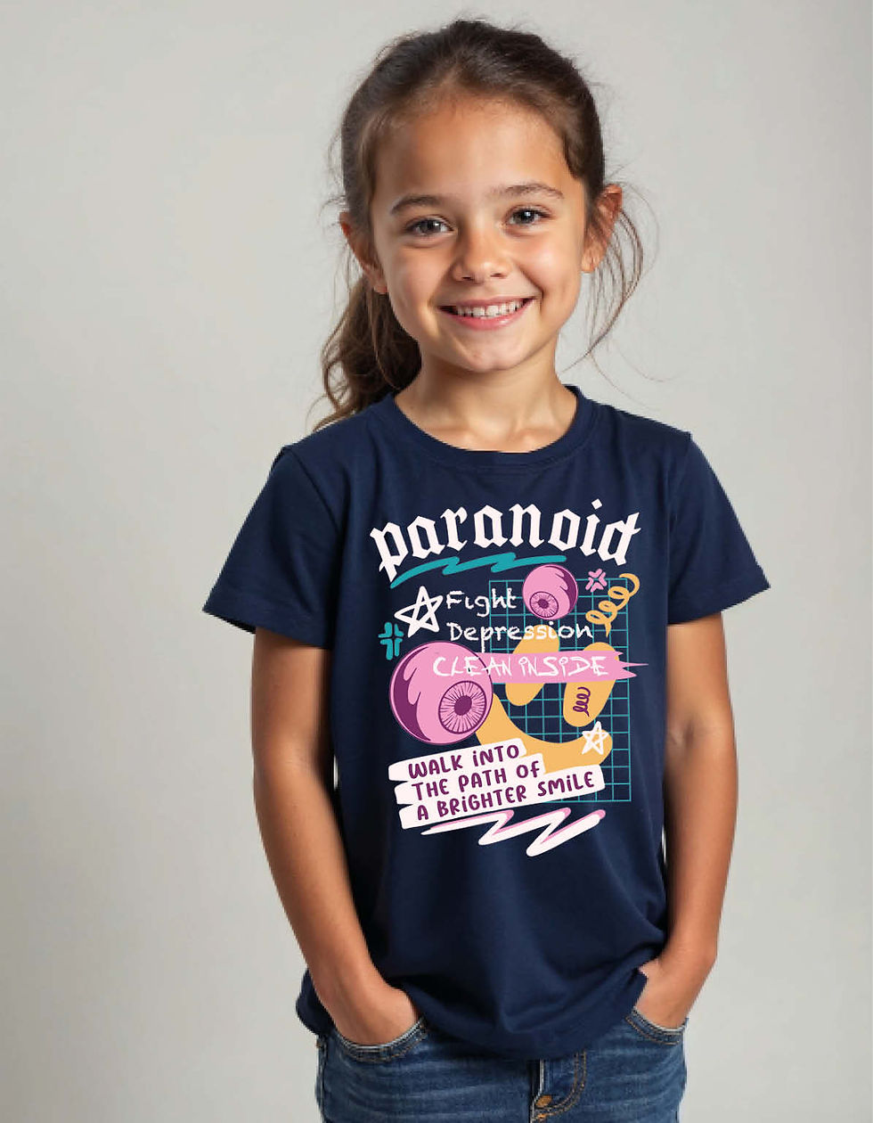 Paranoid Printed T-Shirt for All Age