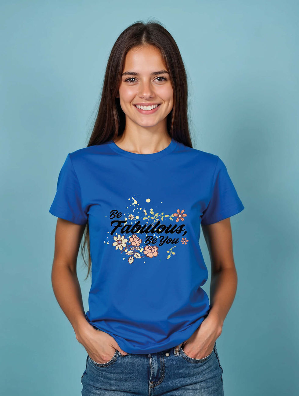 Thumbnail: be fabulous be you Chic Women’s Graphic printed T-Shirt