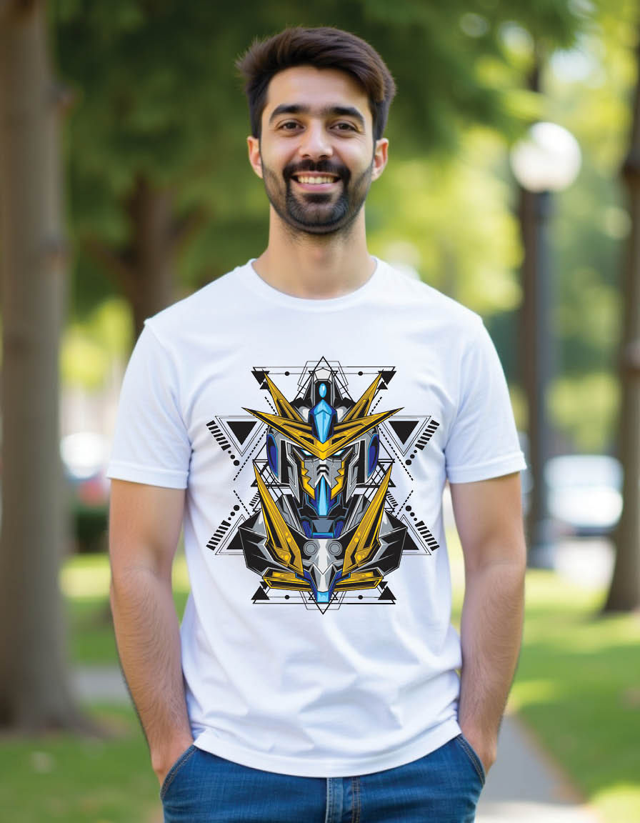 Thumbnail: holy war robot mens printed graphic t shirt