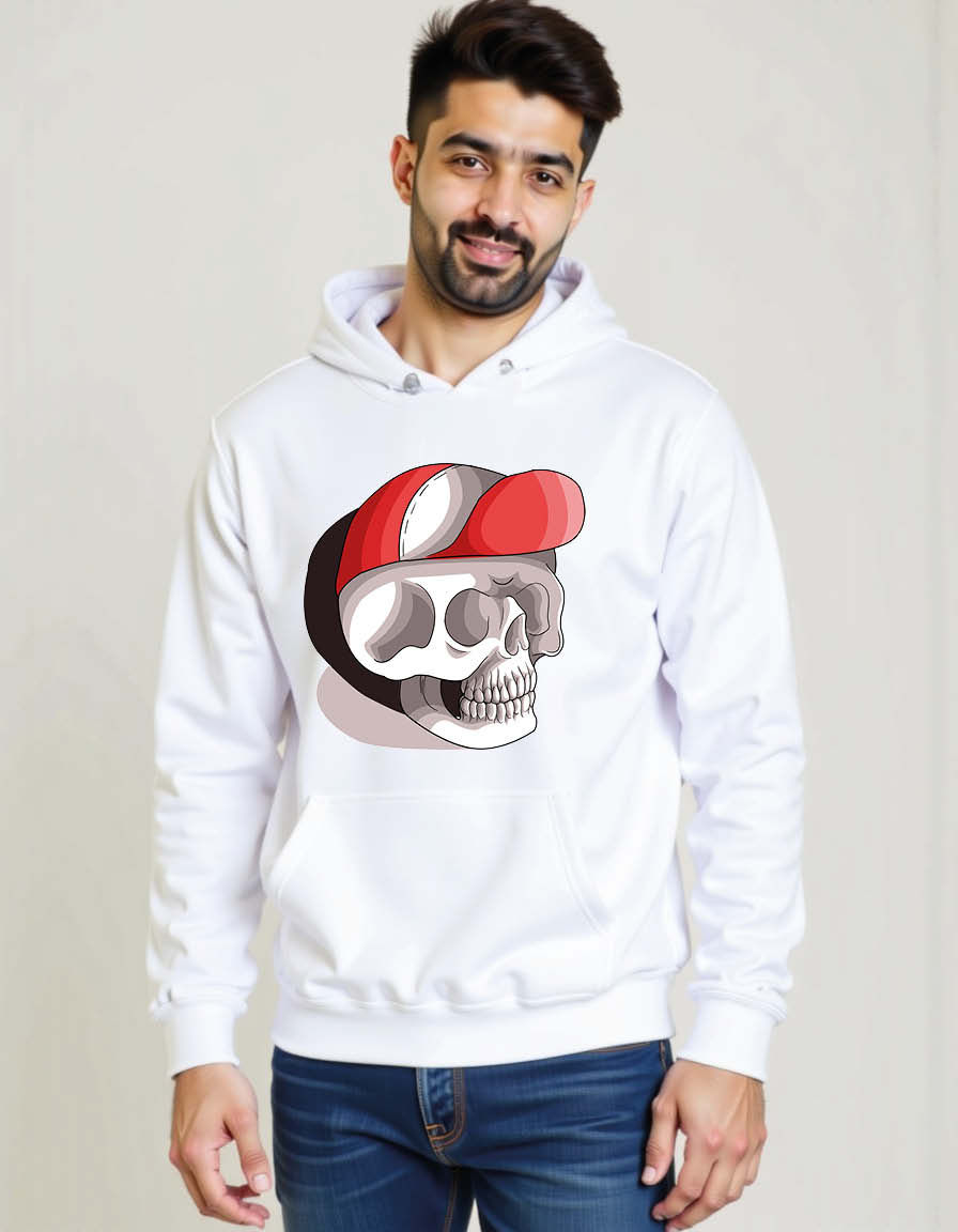 Thumbnail: Skull with hat and bandana Unisex Printed Graphic Hoodies For mens and womens