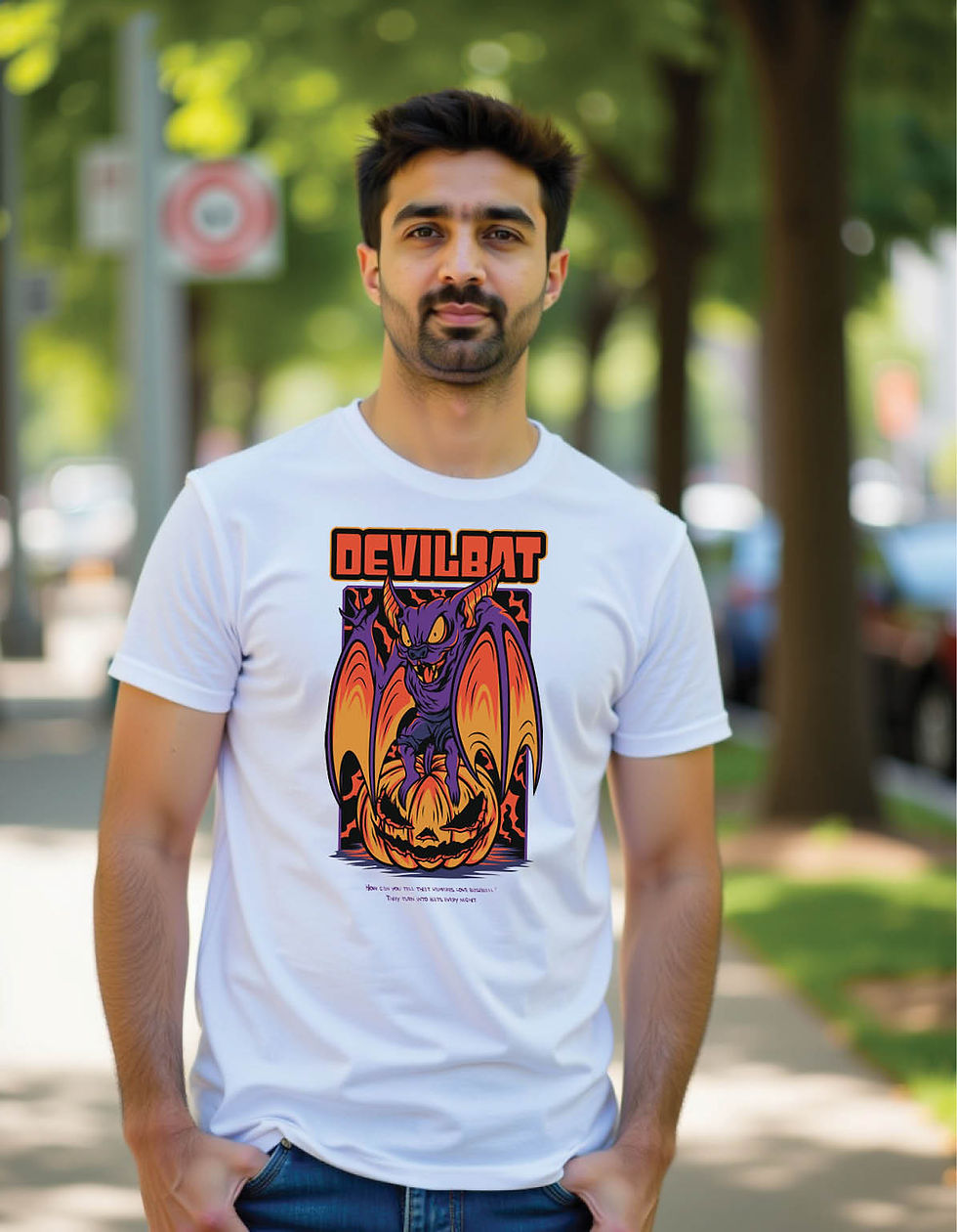 Thumbnail: scary halloween theme mens printed graphic t shirts