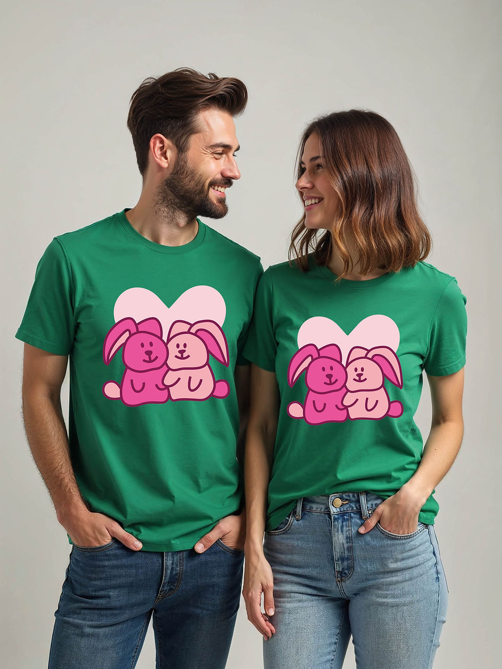 Thumbnail: Trendy Cartoon Couple T-Shirt Lovers Edition – Hot Deal