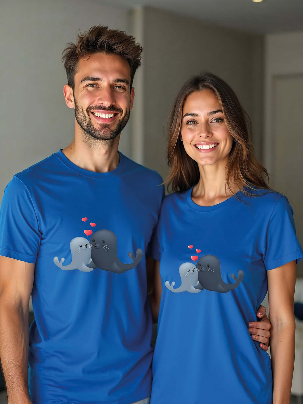 Thumbnail: Trendy Animal Couple T-Shirt Lovers Edition – Low Price Offer