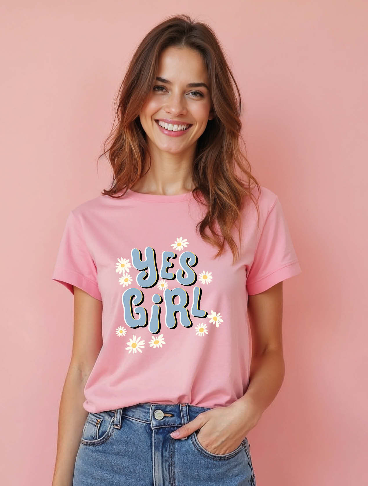 yes girl Cool Women’s Printed Graphic Streetwear T-Shirt – Discount Offer