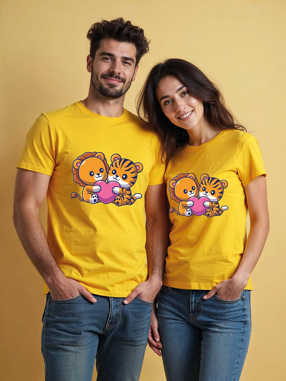 Thumbnail: Soulmates Cartoon Couple T-Shirt Lovers Edition – Buy Now