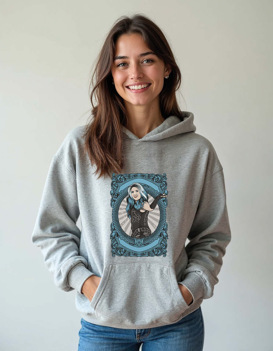 Thumbnail: enchanting poker vixen Unisex Graphic Printed Hoodies for mens & womens