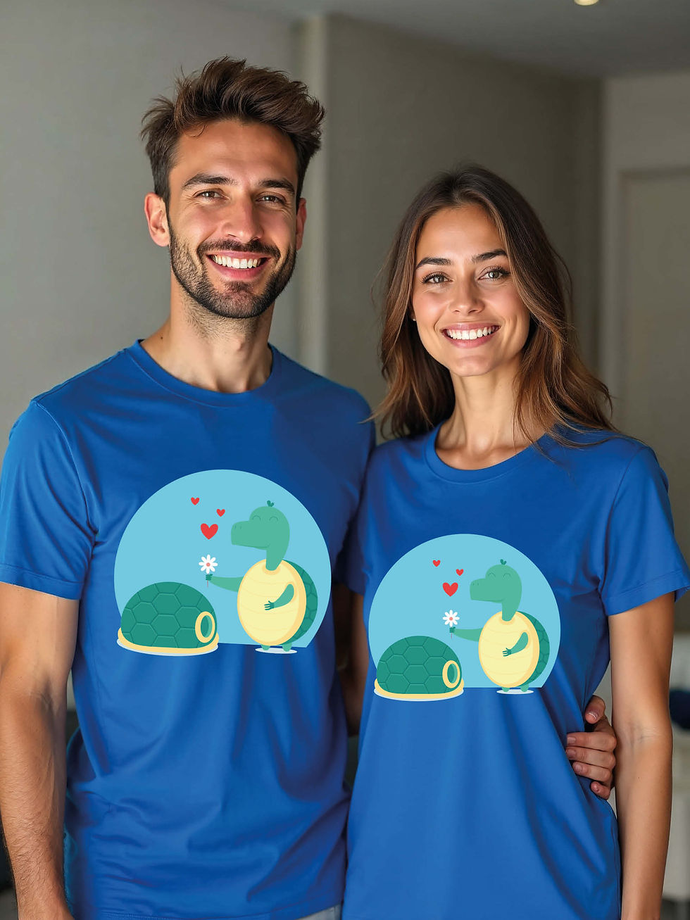 Thumbnail: Stylish Animal Couple T-Shirt Lovers Edition – Discount Offer