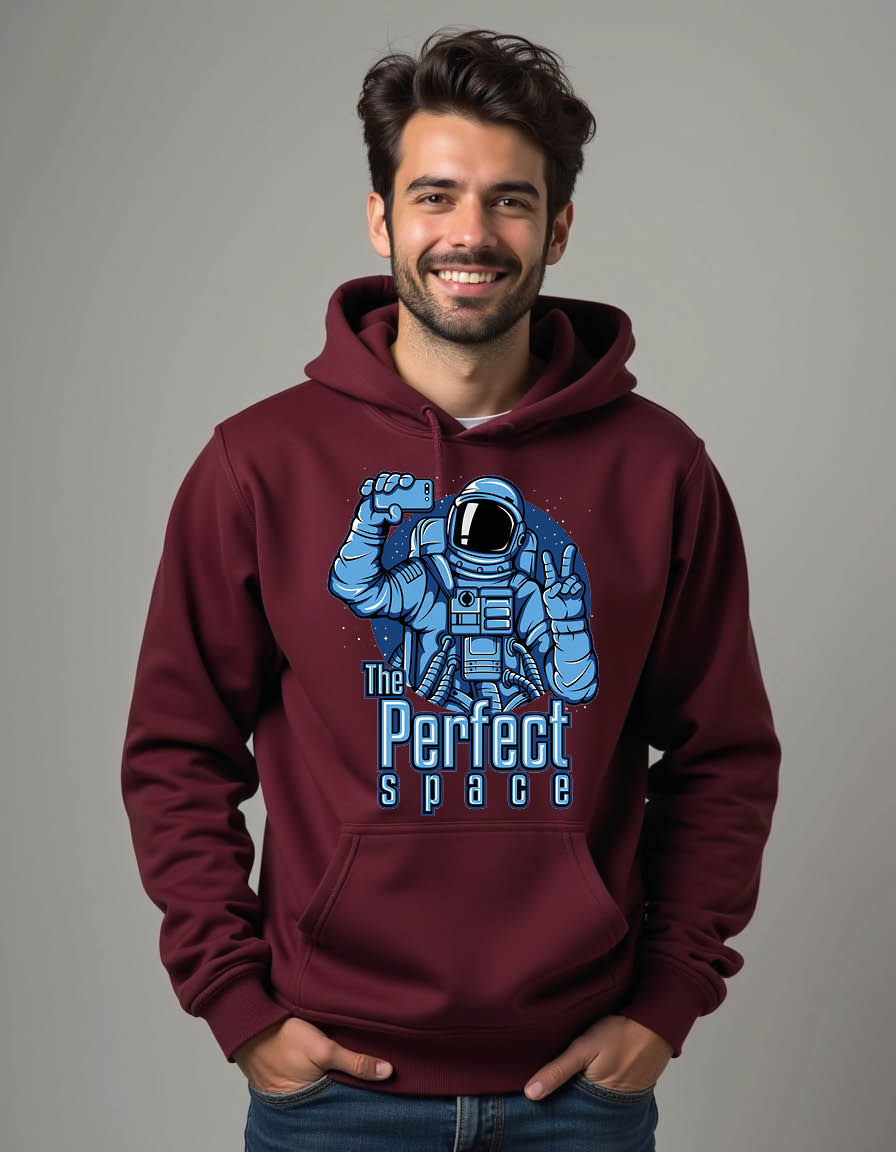Thumbnail: the perfect space Limited Edition Men’s Streetwear Hoodie – Trendy Urban Style