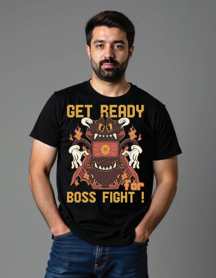 Thumbnail: arcade game machine cartoon mens printed graphic t shirt
