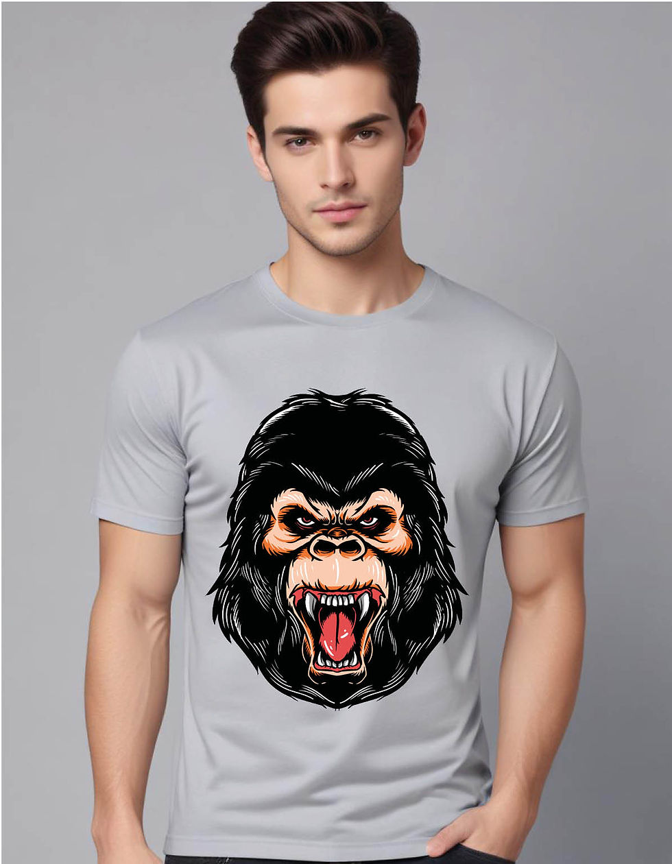 Thumbnail: gorilla mens printed graphic t shirt