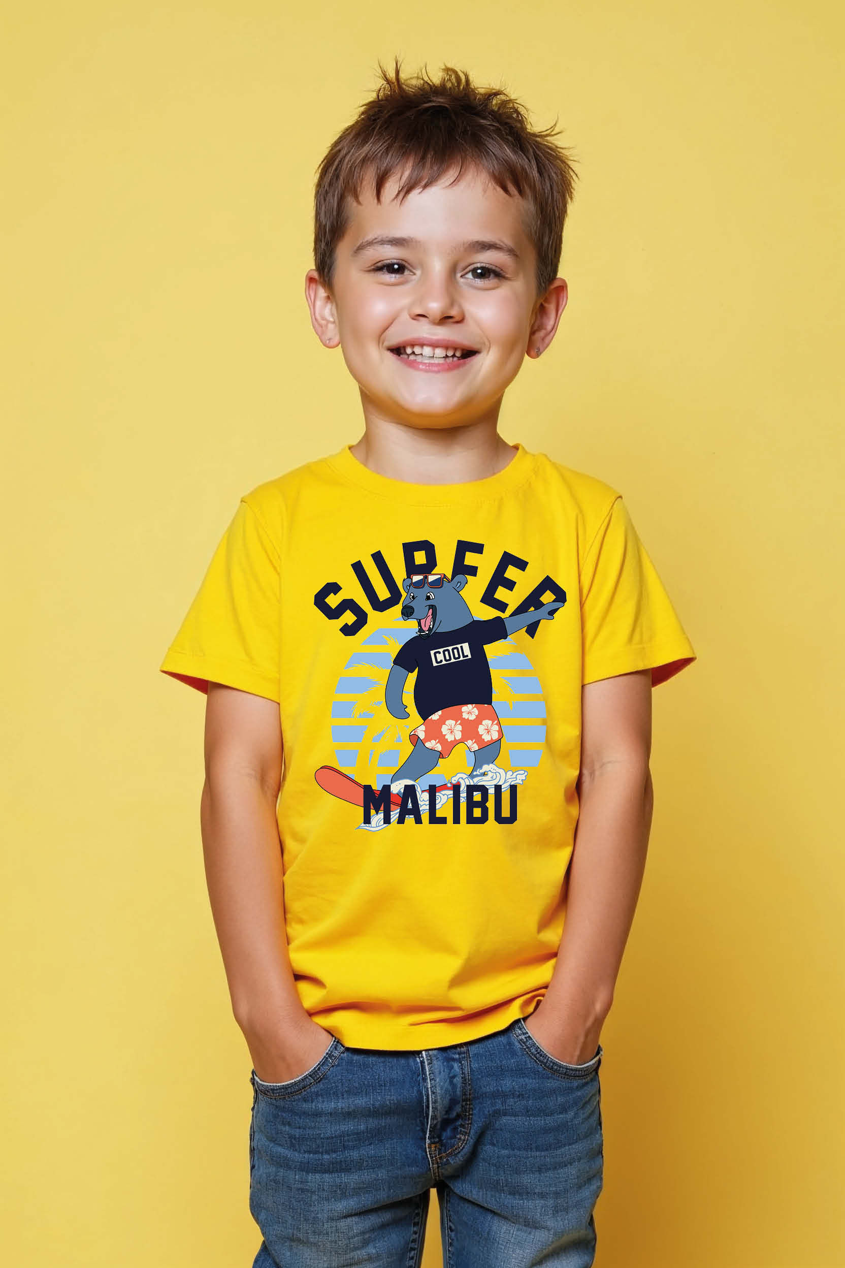 Supeer Malibu Cartoon Toy Stylish Unisex Kids Graphic Tee – Graphic Print Design