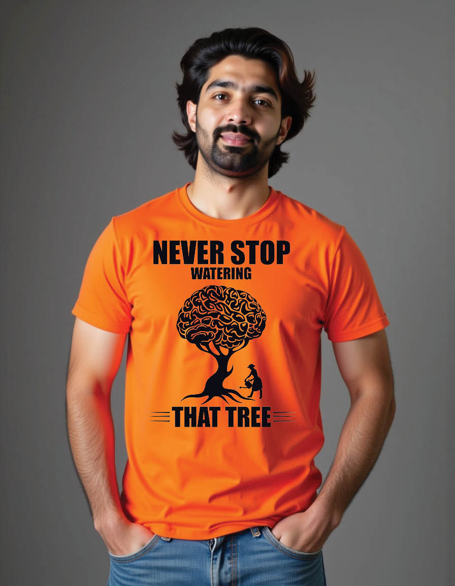 Thumbnail: never stop watering that tree social awareness mens printed graphic t shirt