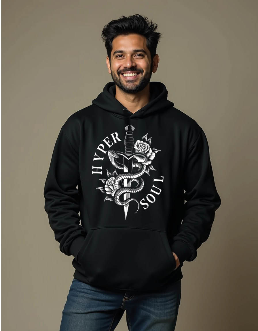 Thumbnail: hyper soul Stylish Men’s Streetwear Hoodie – Warm Winter Outfit | Fast Delivery