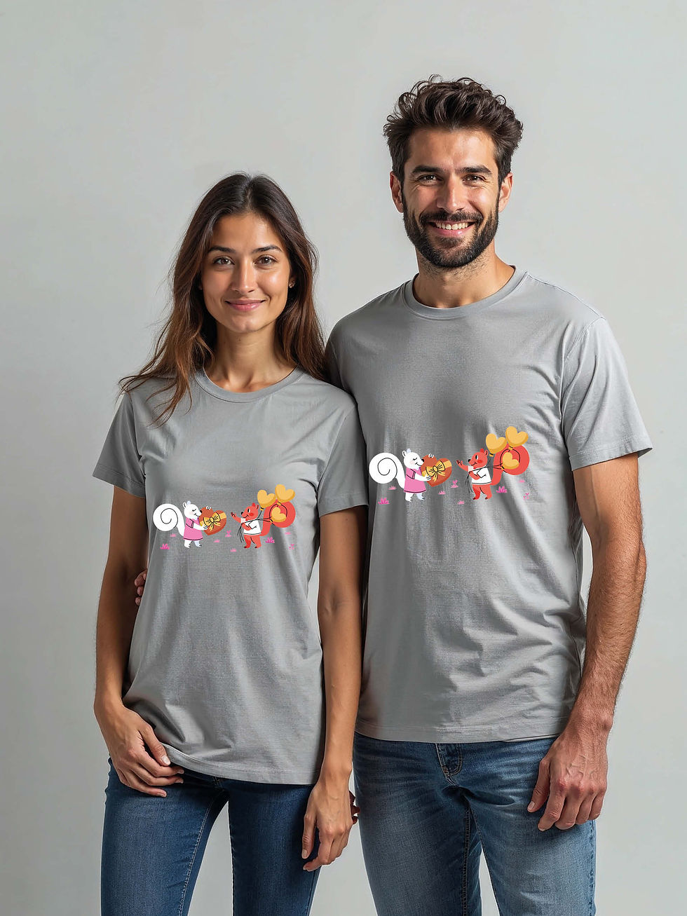 Thumbnail: Trendy Cartoon Couple T-Shirt Lovers Edition – Buy Now