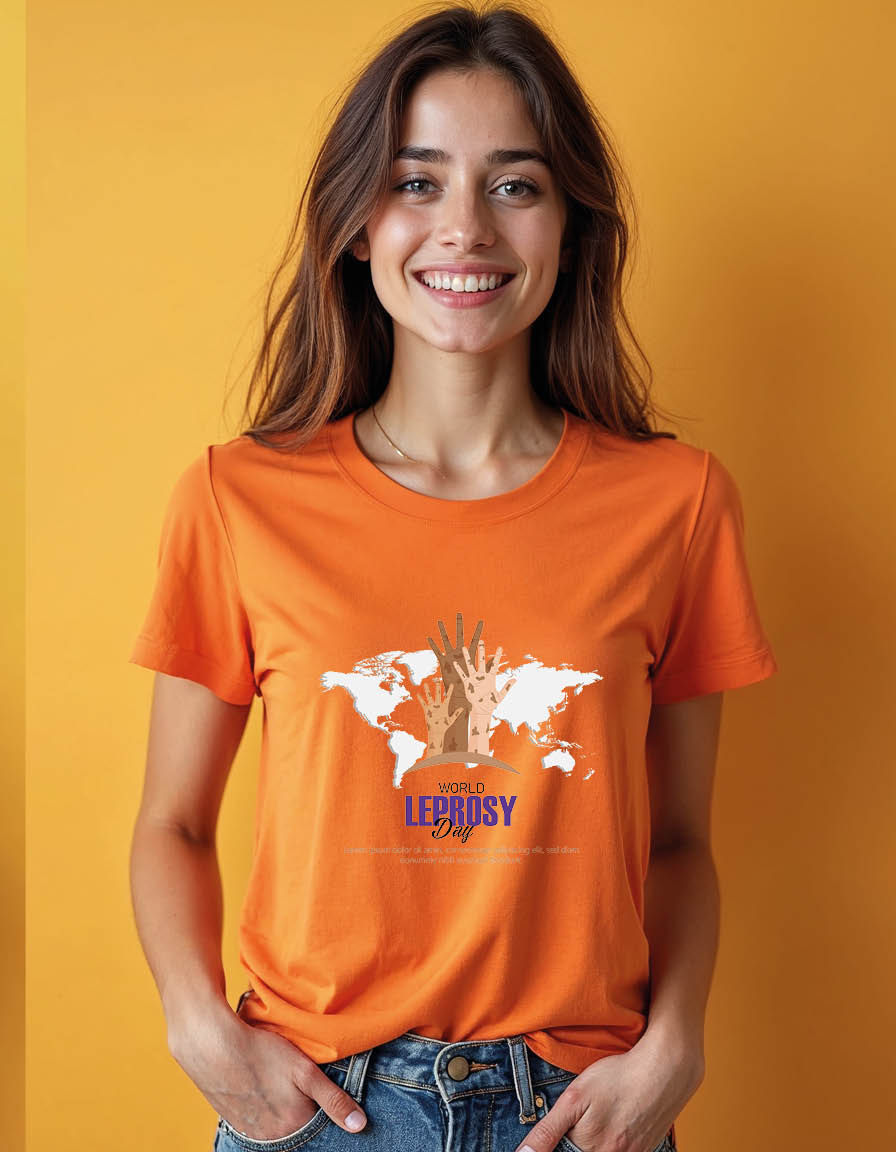 Thumbnail: World leprosy day Unisex printed graphic t shirt