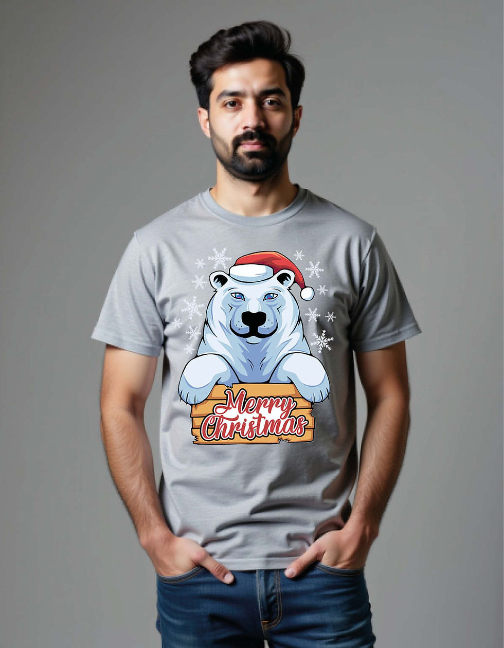 Thumbnail: Merry christmas Unisex Printed T-Shirt for All