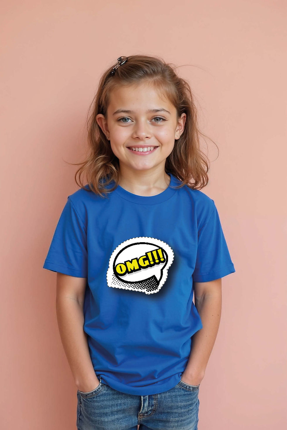omg!!! comic Modern Cool Kids T-Shirt – Graphic Print Design for Boys & Girls