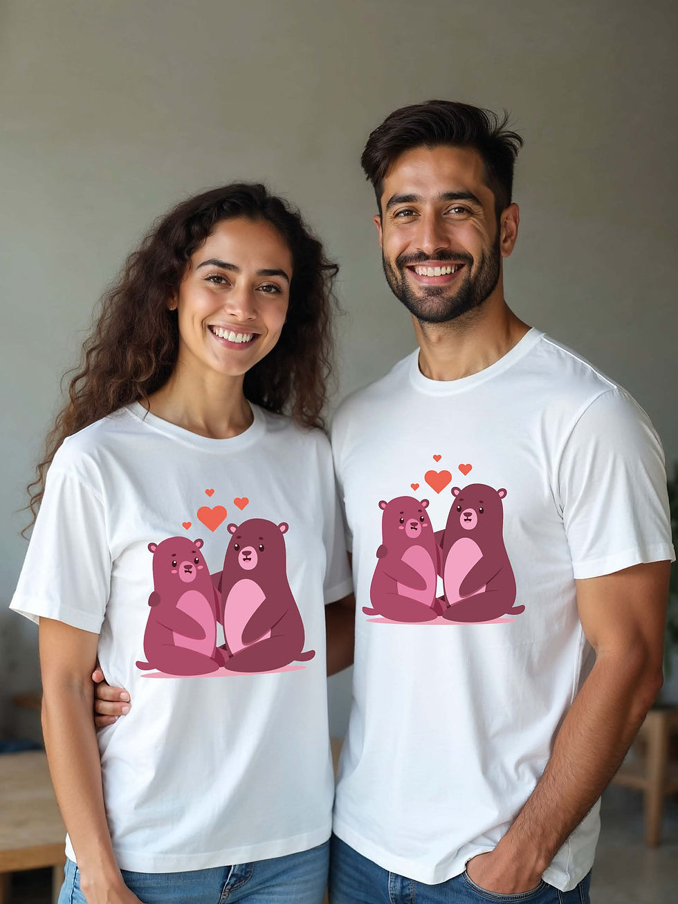 Stylish Animal Couple Matching Tee Lovers Edition – Sale