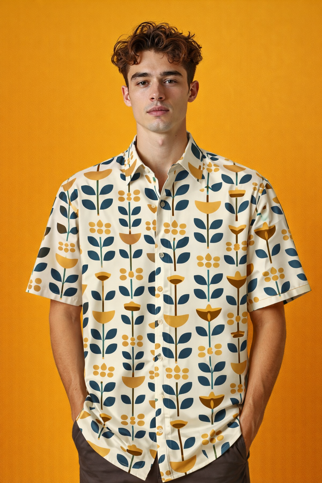 Modern Comfort Patterned All Over Print Oversized Shirt