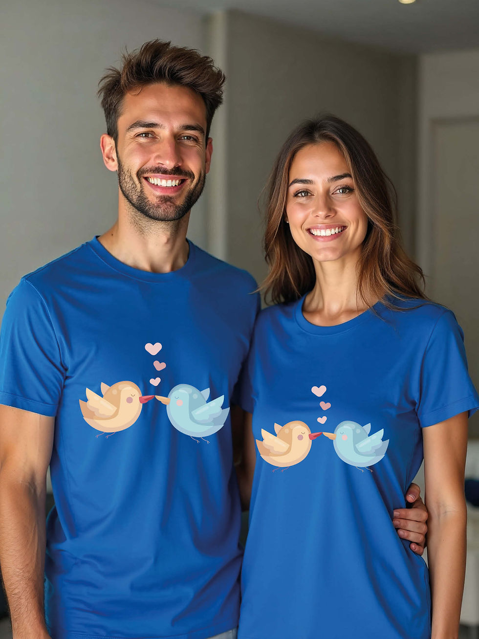 Thumbnail: Stylish Animal Couple Matching Tee Lovers Edition – Shop Now