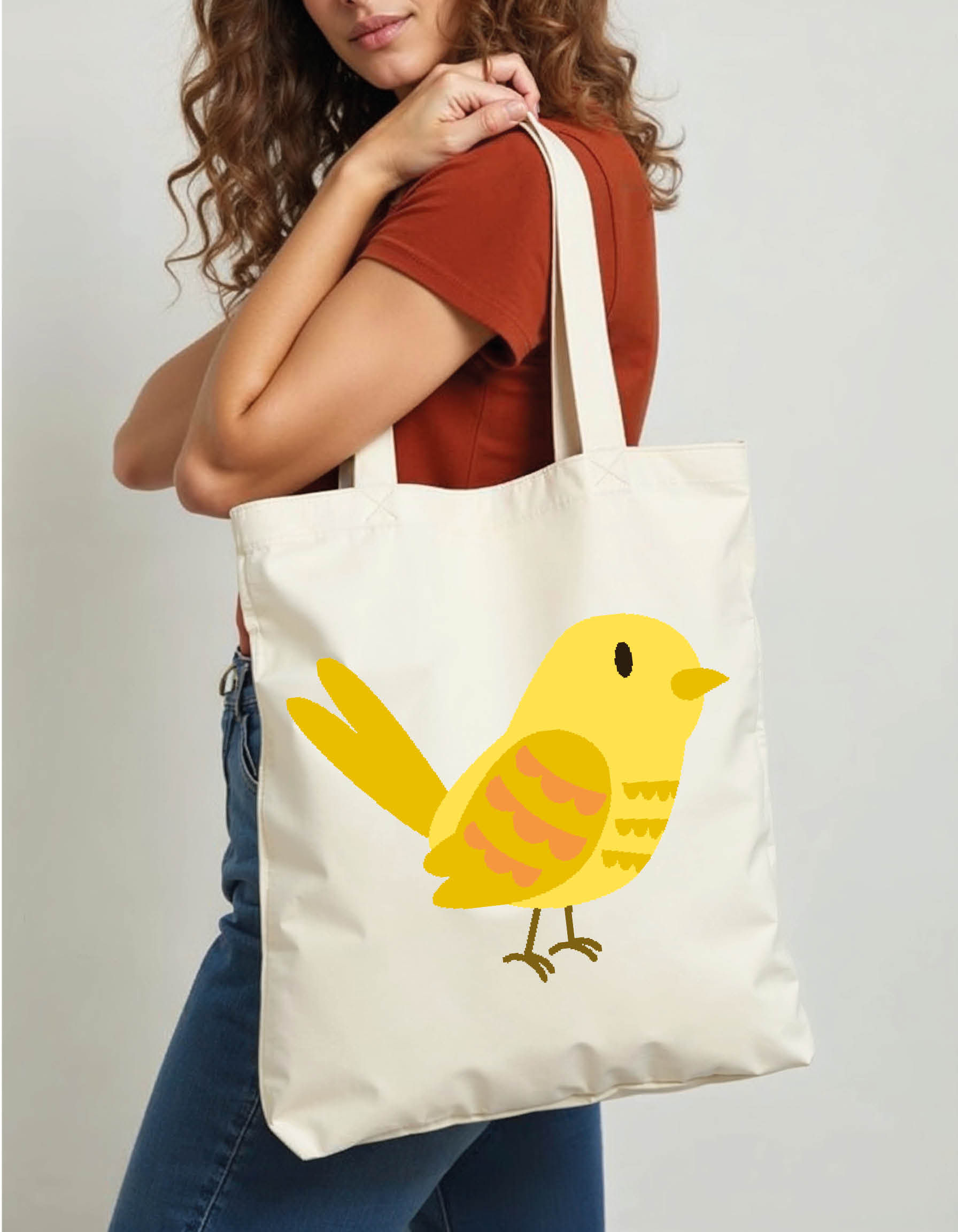 Vintage Style Tote Printed Bag – Premium Quality Shopper Fast Delivery