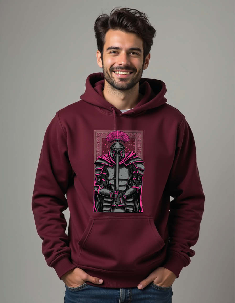 Thumbnail: Cyberpunk Samurai Warrior Casual Unisex Printed Graphic Hoodies For Men & Women