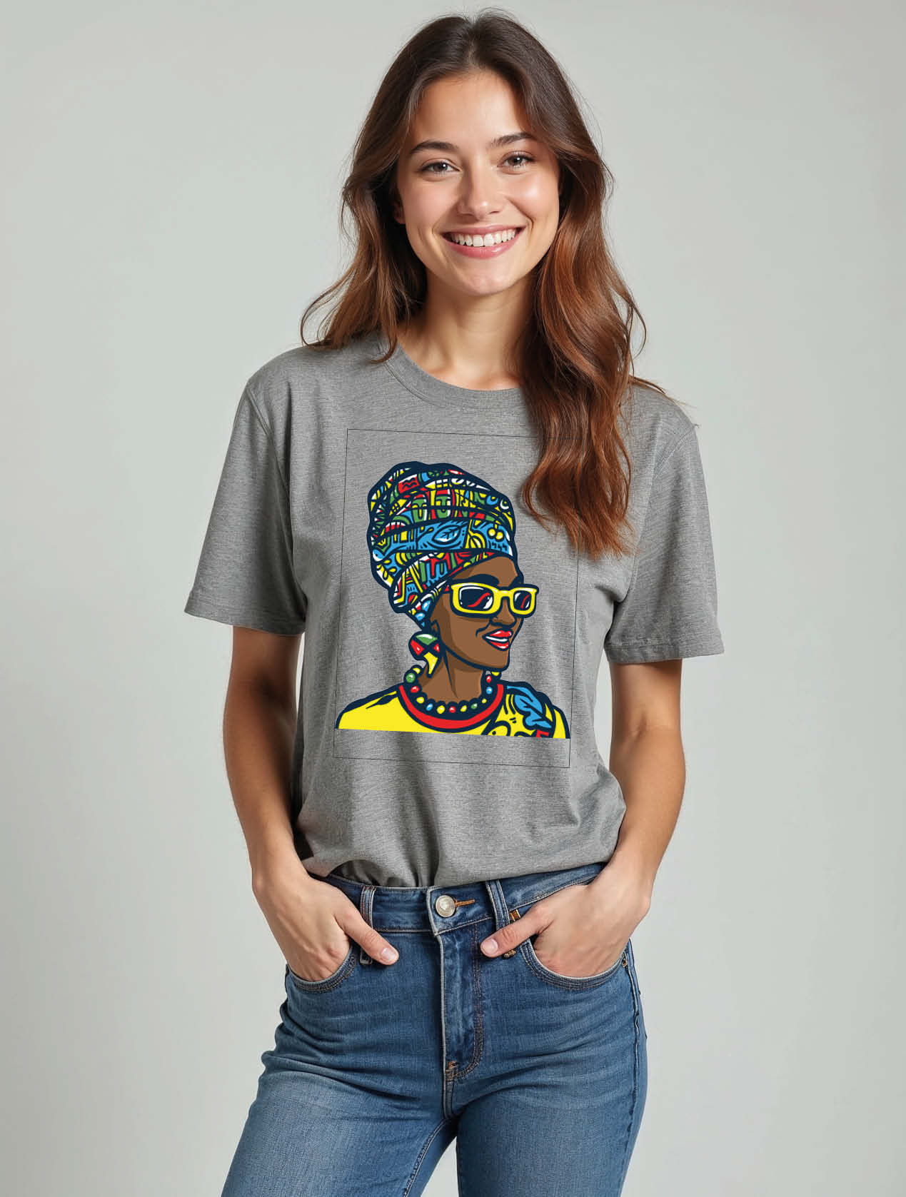 African Turban Classic Women’s Graphic Streetwear T-Shirt – Hot Deal