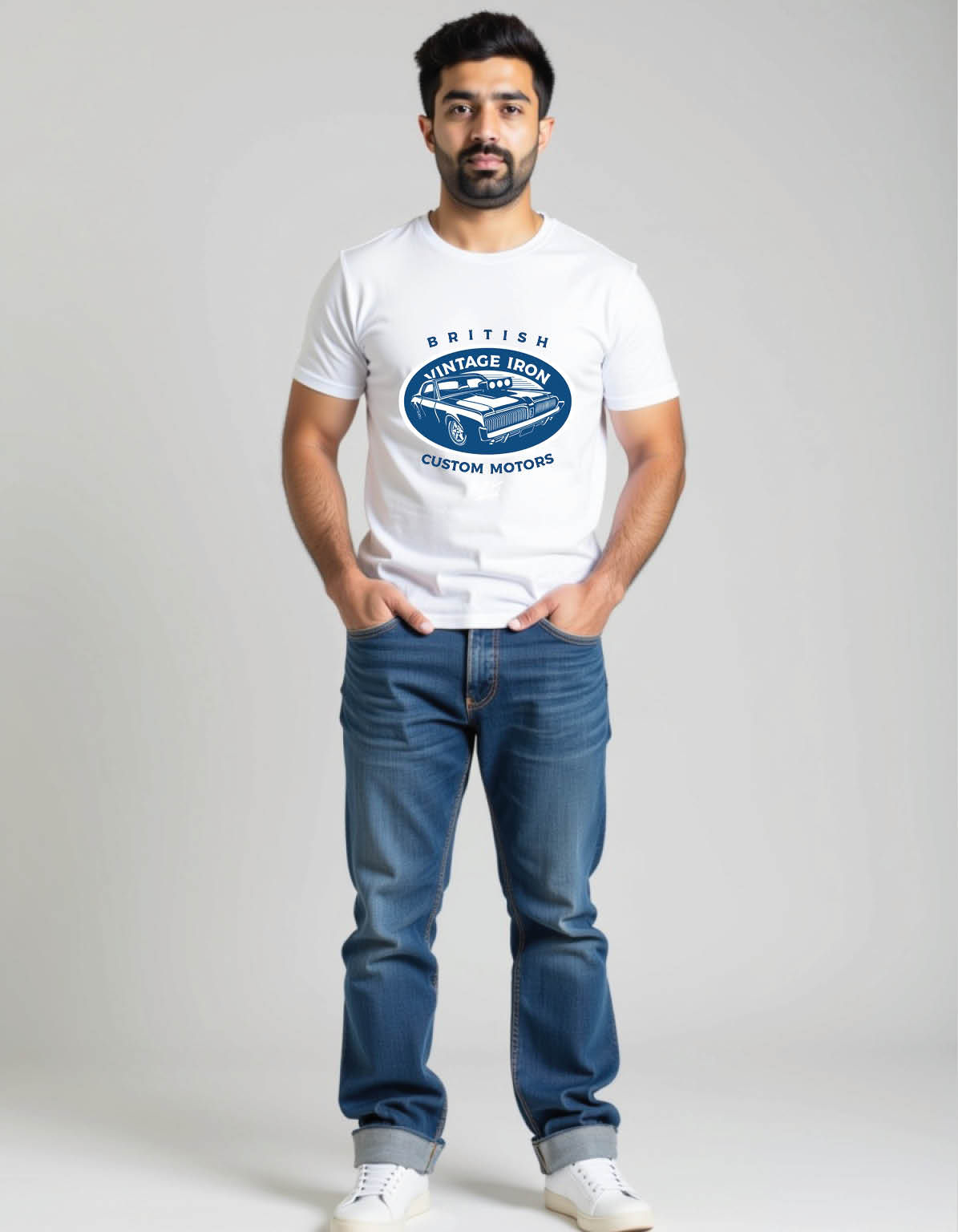 Racing car mens printed graphic t shirt
