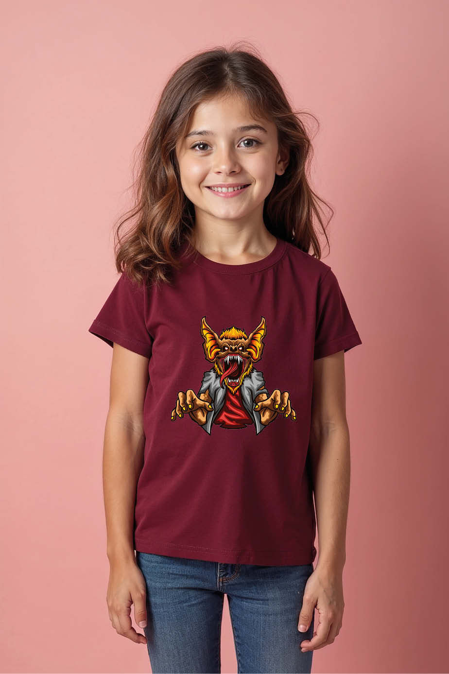 Crazy Monster Graphic Kids T-Shirt – Fun Scary Cartoon Style