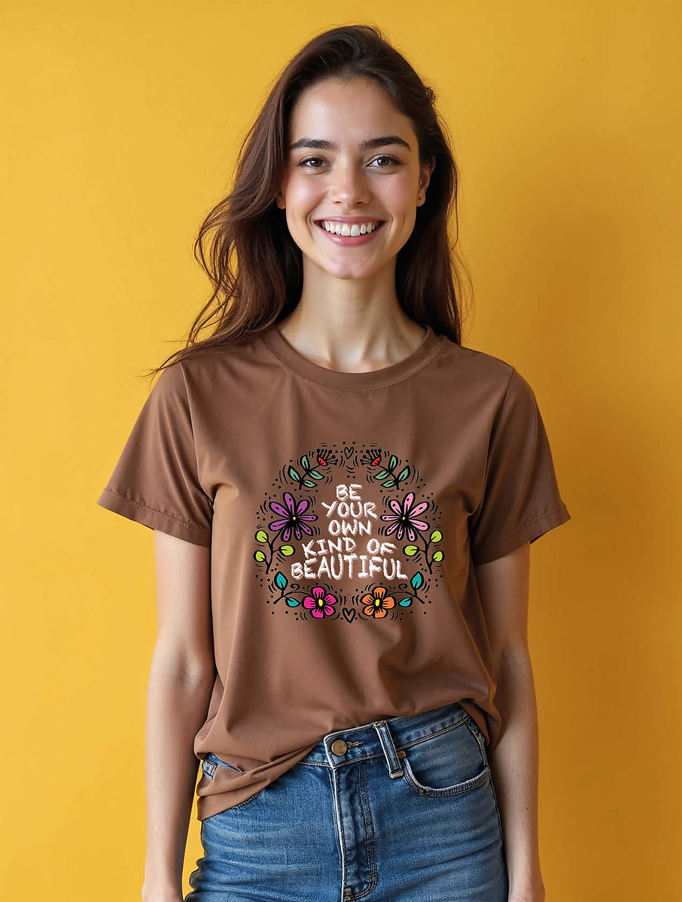 Thumbnail: be your own kind of beautiful Trendy Women’s Printed Graphic Streetwear T-Shirt