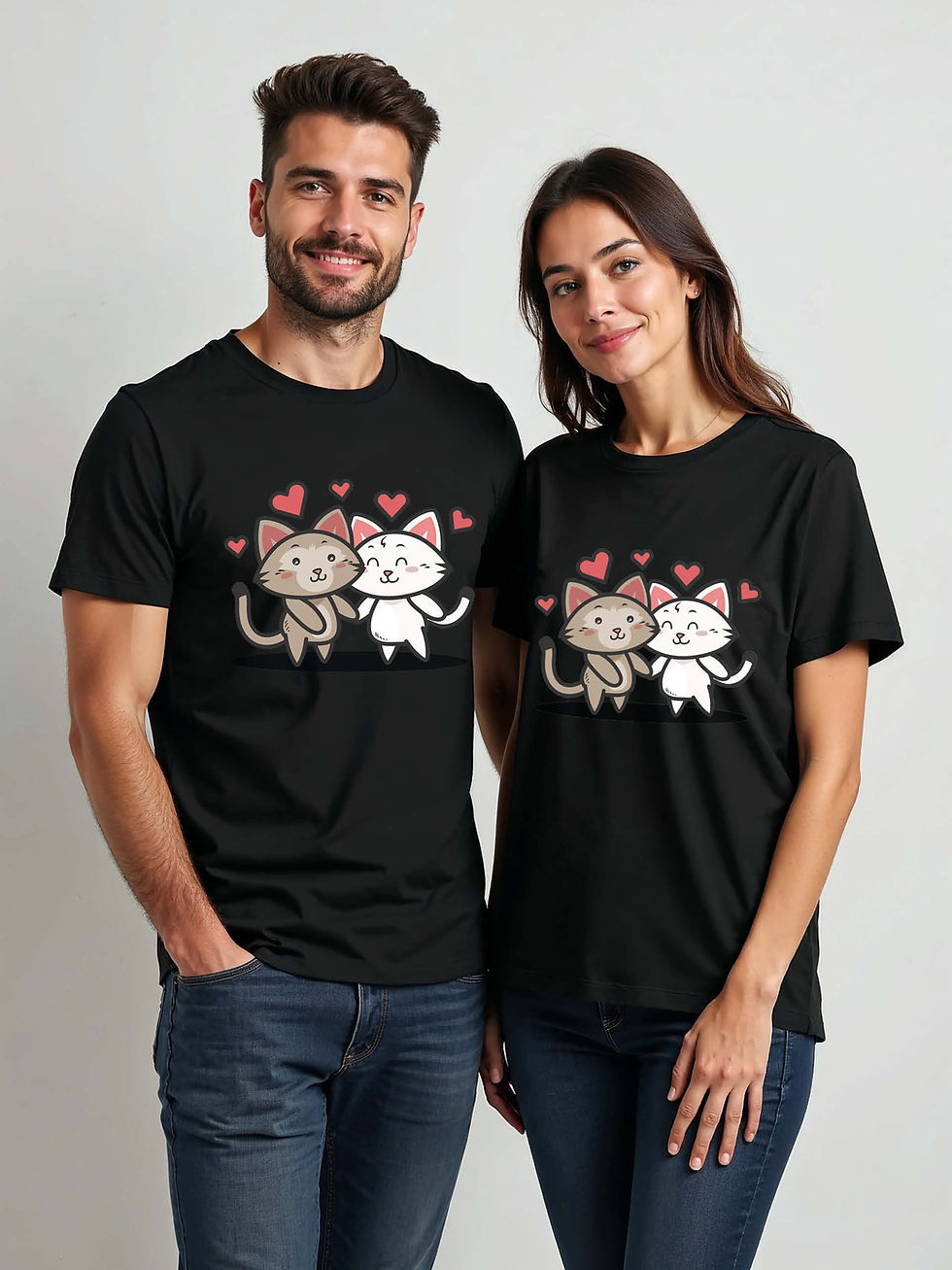 Thumbnail: Couple Goals Cartoon Couple Matching Tee Lovers Edition – Sale