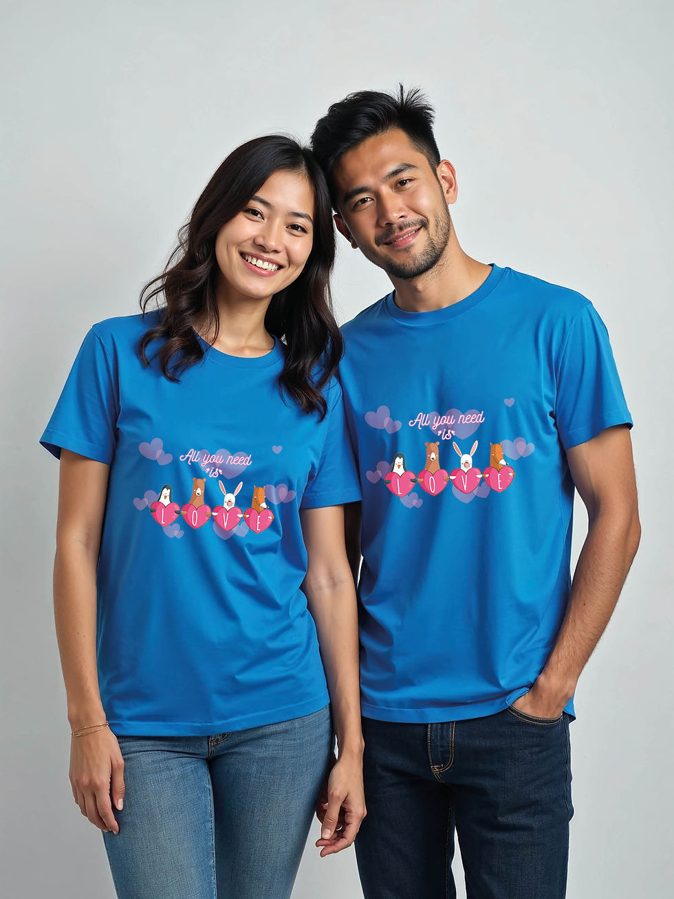 Thumbnail: Anniversary Cartoon Couple T-Shirt Lovers Edition – Low Price Offer