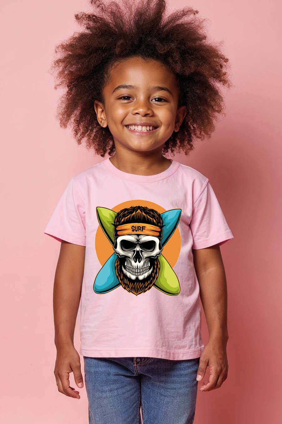 Surf Skull T-Shirt – Cool Beach Vibes Graphic Tee with Surfboards