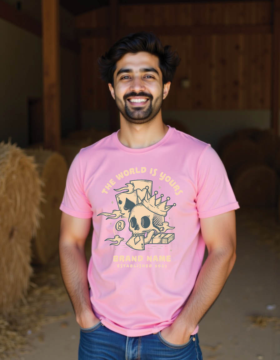 Thumbnail: skull casino mens printed graphic t shirts