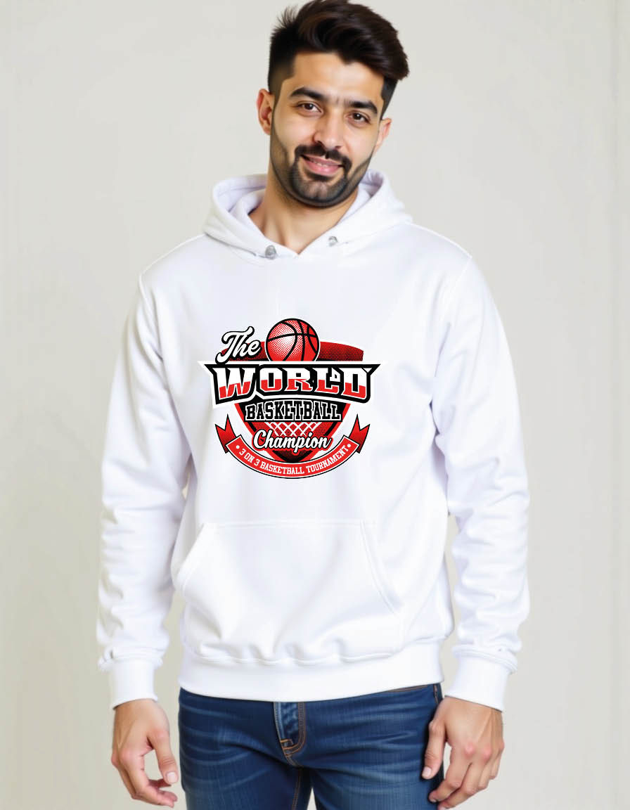 Thumbnail: the world basket ball championship Streetwear Men’s Printed Hoodie