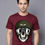 Thumbnail: skull with militar helmet mens printed graphic t shirt