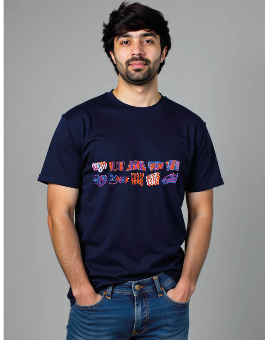 Thumbnail: gratitude inspiration complementarity admiration mens printed graphic t shirt