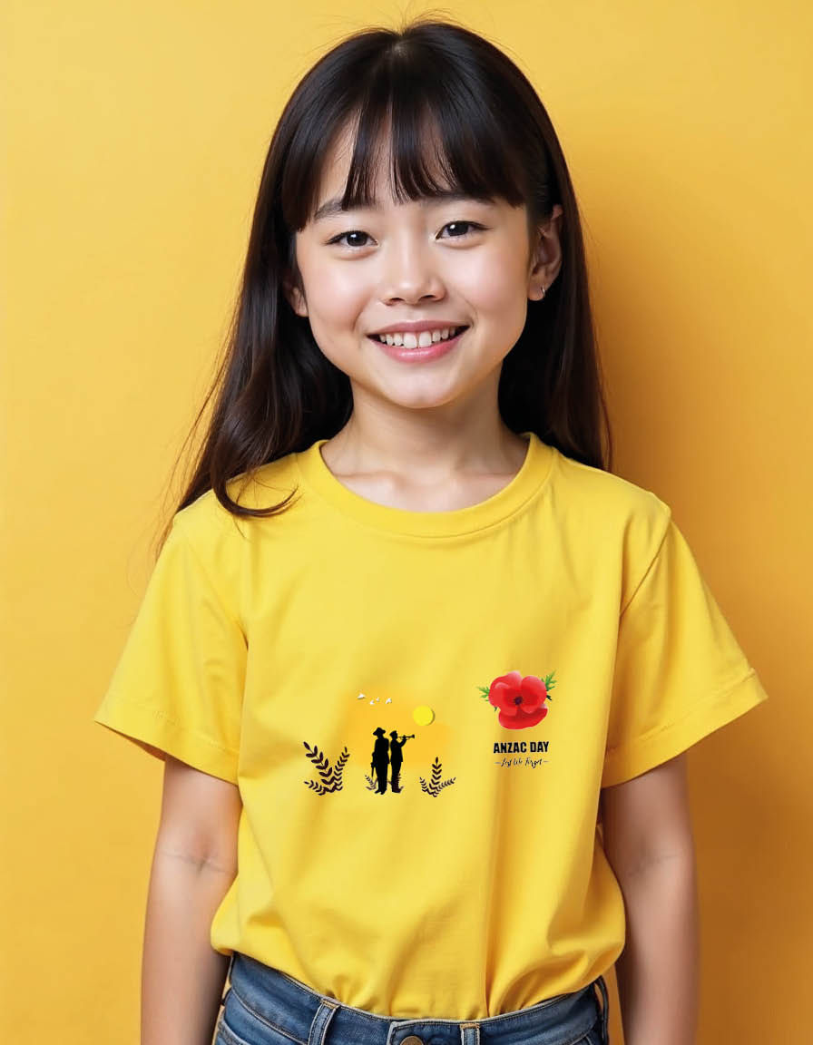 Thumbnail: Anzac day lost we forget Unisex printed graphic t shirt