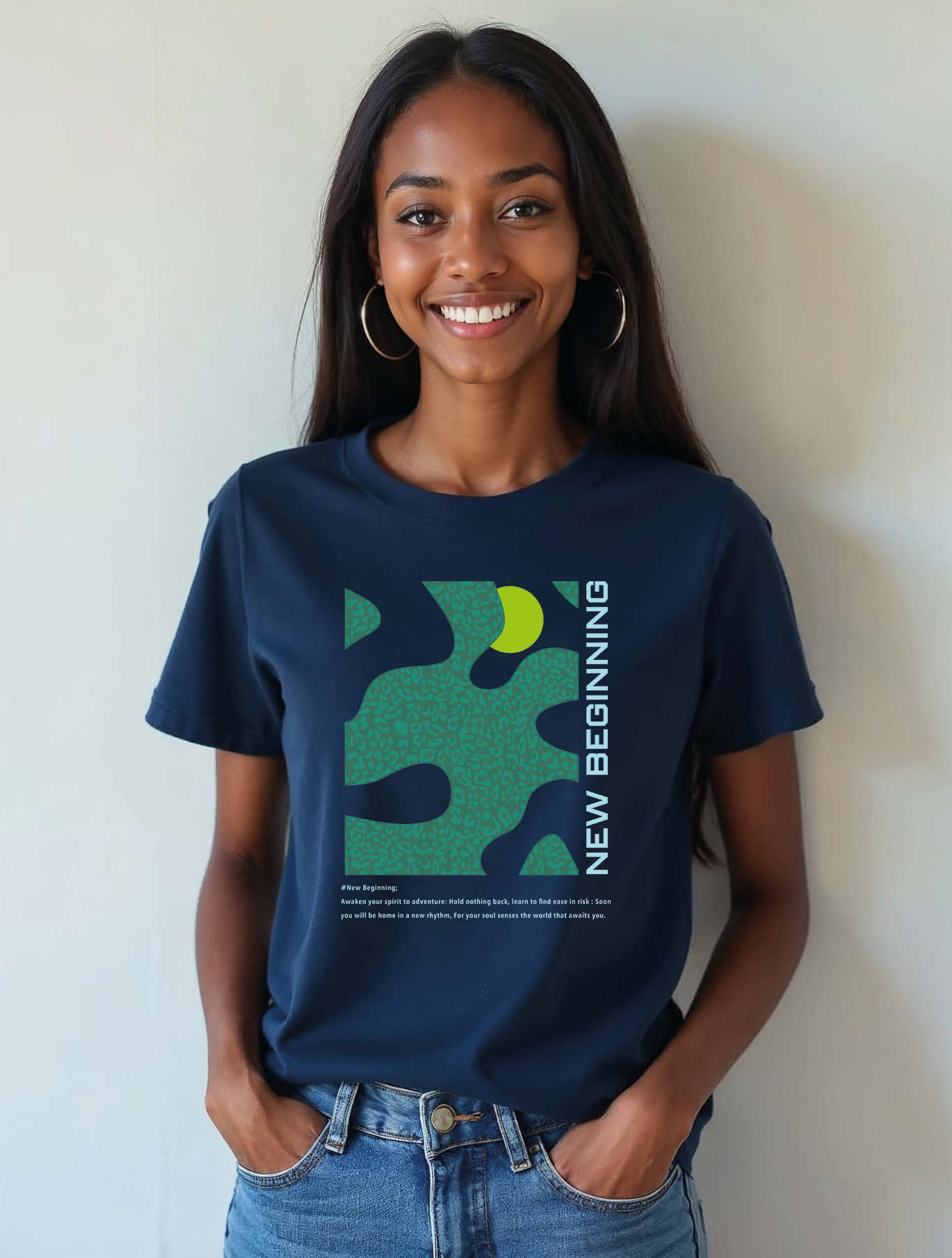 new beginnings Casual Women’s printed graphic T-Shirt