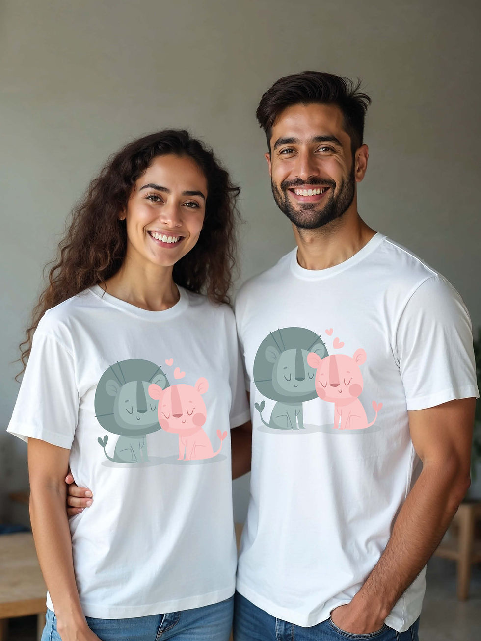 Thumbnail: Romantic Cartoon Couple T-Shirt Lovers Edition – Discount Offer