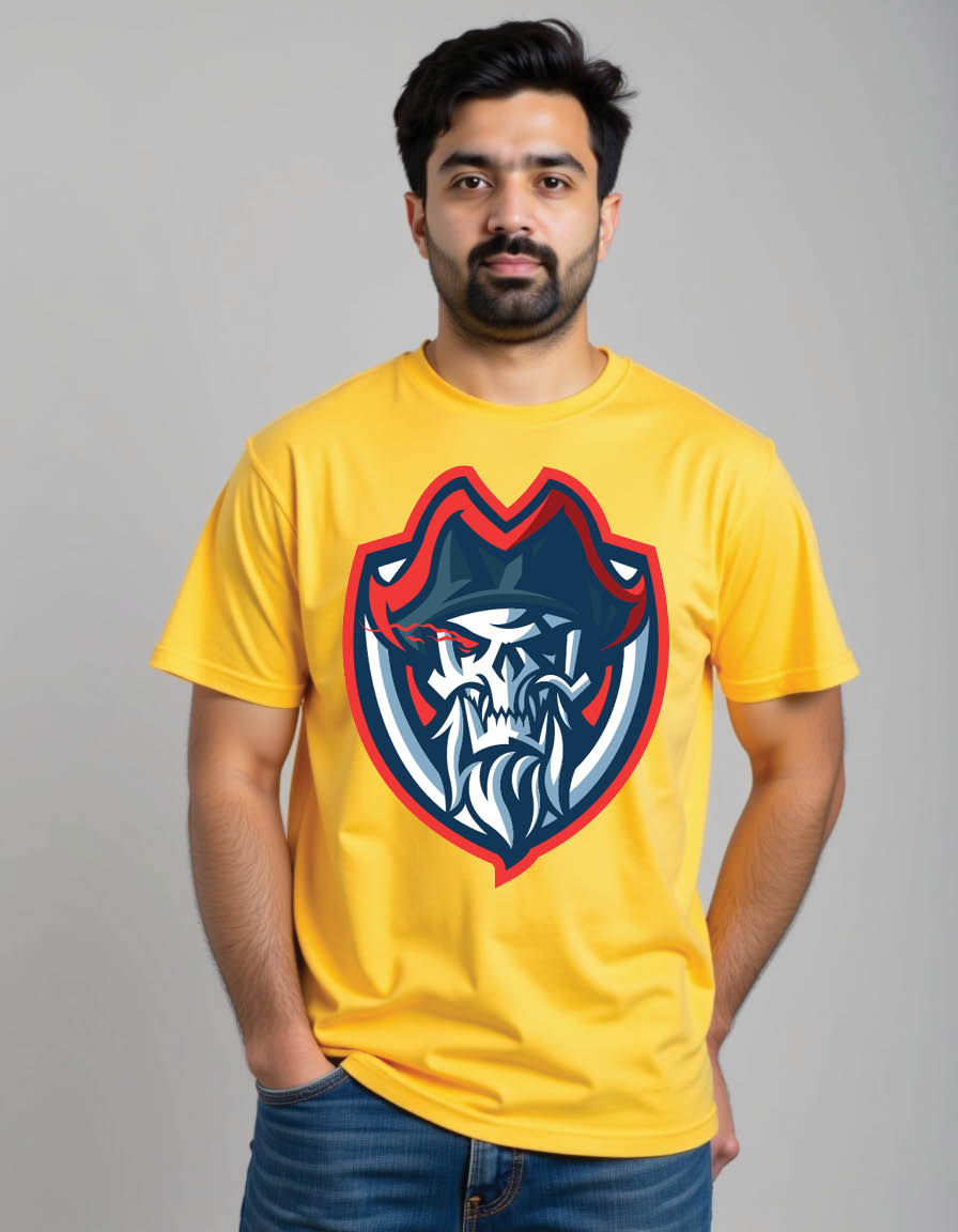 e sports team logo with viking mens printed graphic t shirt