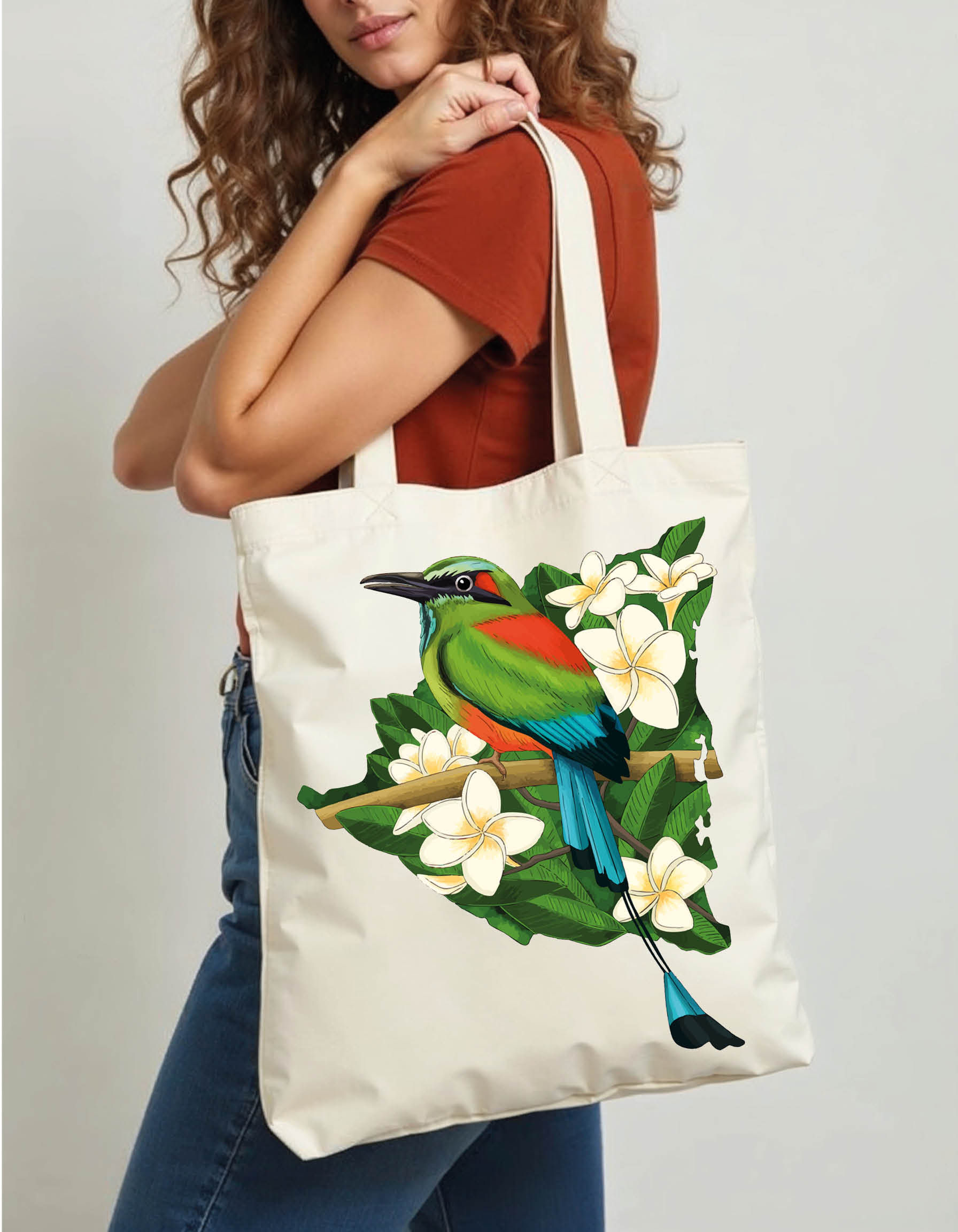 Typography Tote Printed Bag – Stylish Grocery & Shopping Bag Buy Now