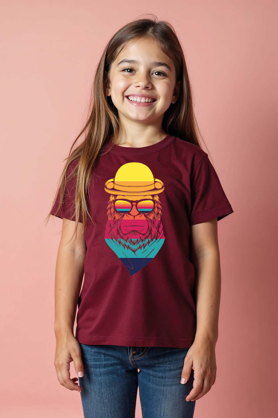 Hipster Bigfoot in a Bowler Hat and Retro Sunglasses T-Shirt Low Price Offer