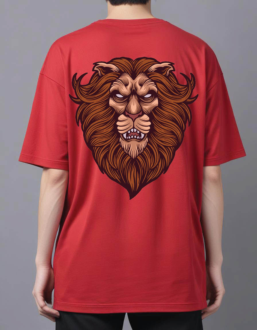 Thumbnail: lion head mens Oversized Printed t shirt