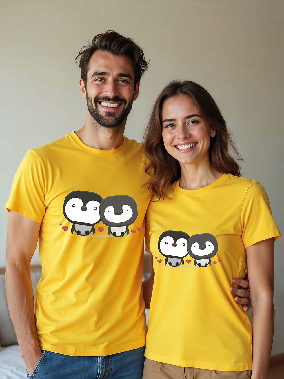 Romantic Animal Couple T-Shirt Lovers Edition – Premium Quality